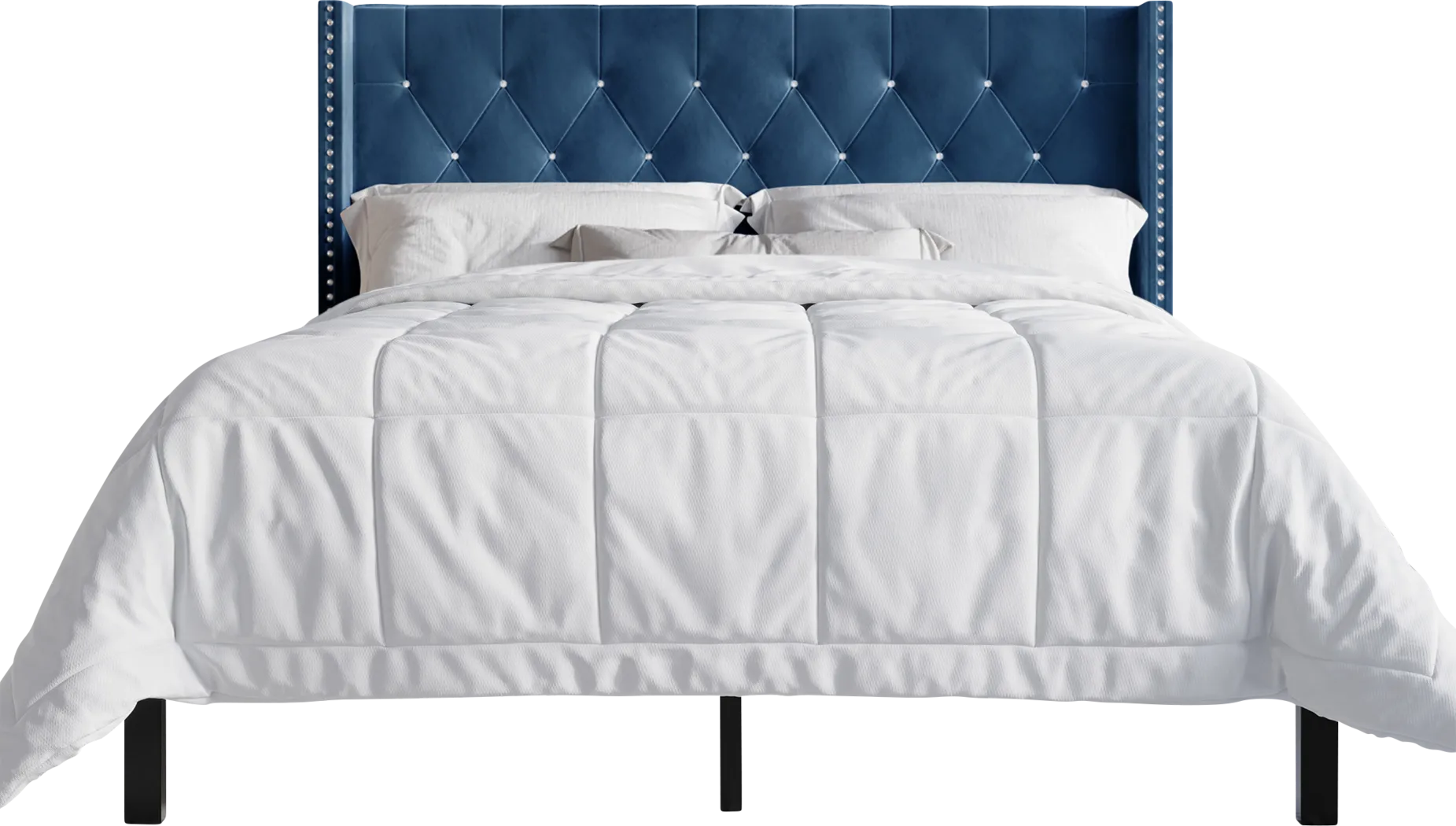 Flintrow Blue Full Bed with 2 Nightstands - Thumbnail - Image 3