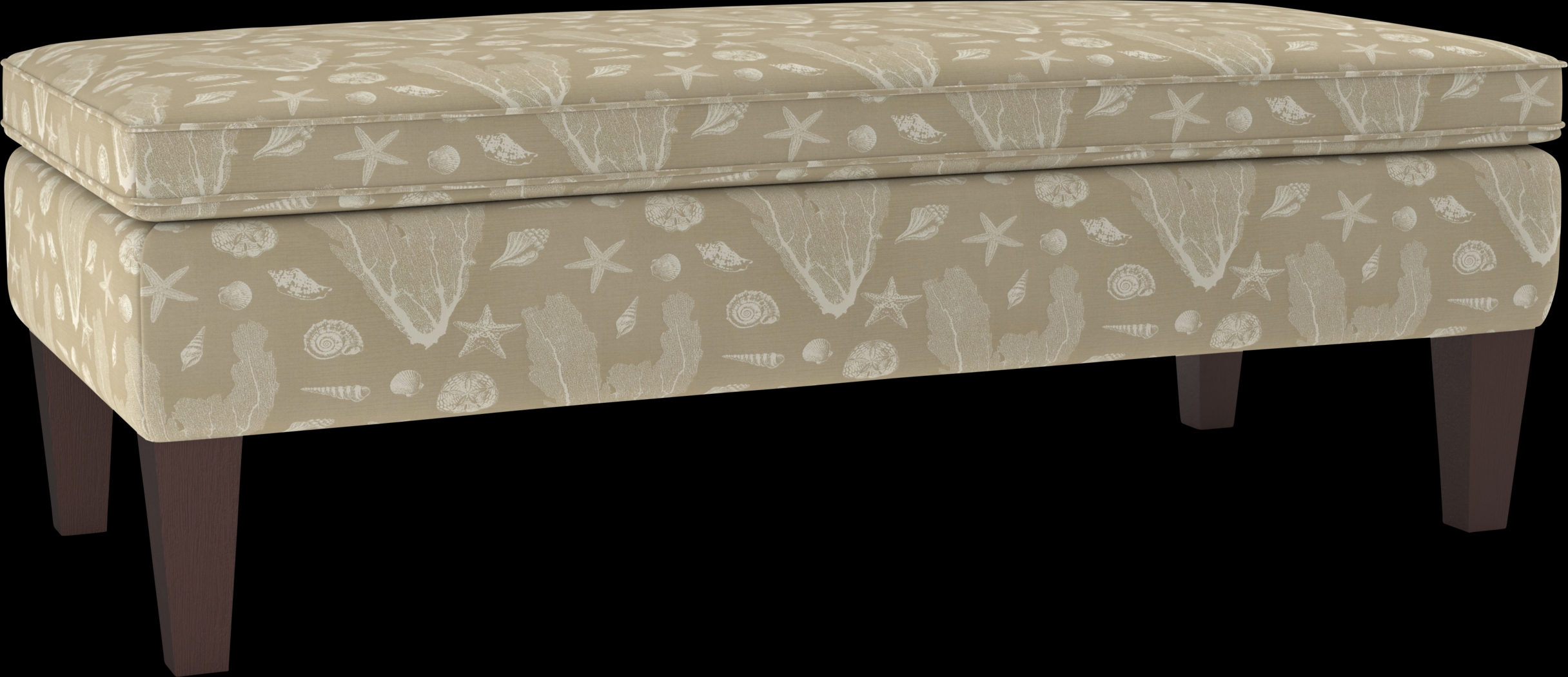 Flintshire Khaki Storage Ottoman - Thumbnail - Image 1