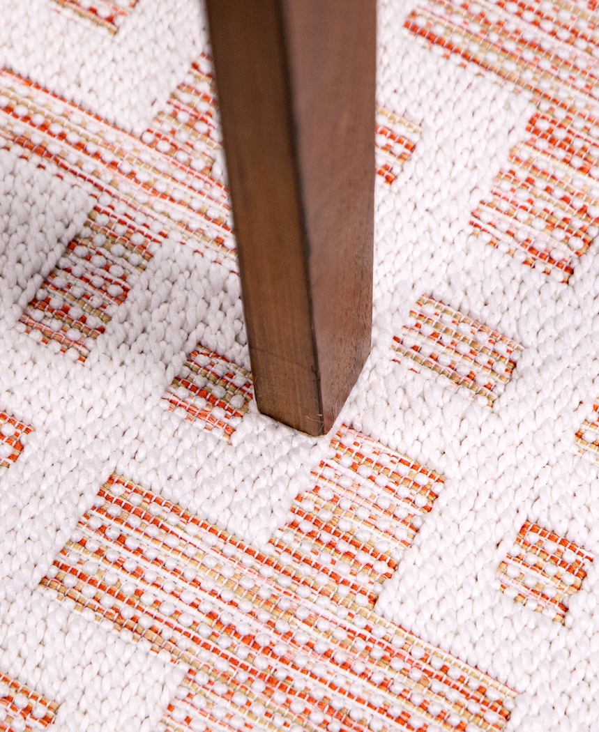 Flomaton Orange 7'10 x 10'10 Rug - Thumbnail - Image 5