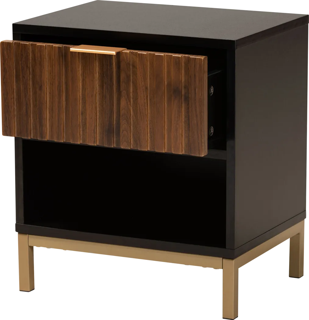 Floosmoor Black Nightstand - Thumbnail - Image 2