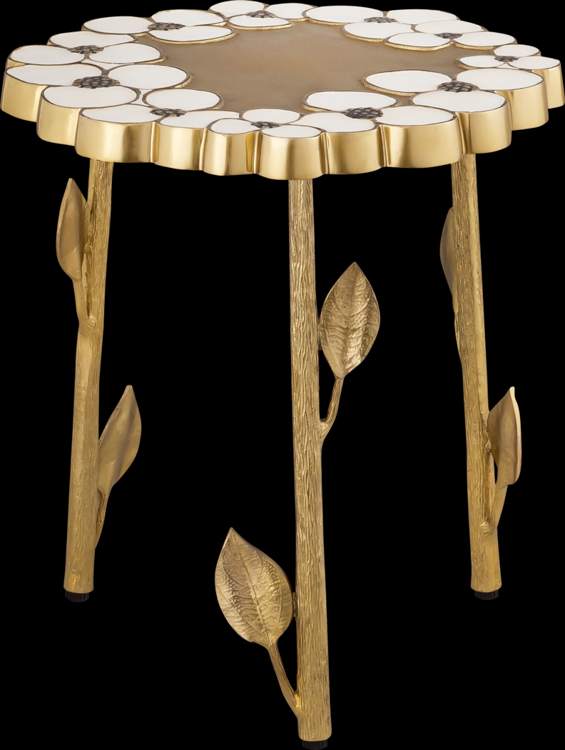 Flora Ann Brass Accent Table - Thumbnail - Image 3
