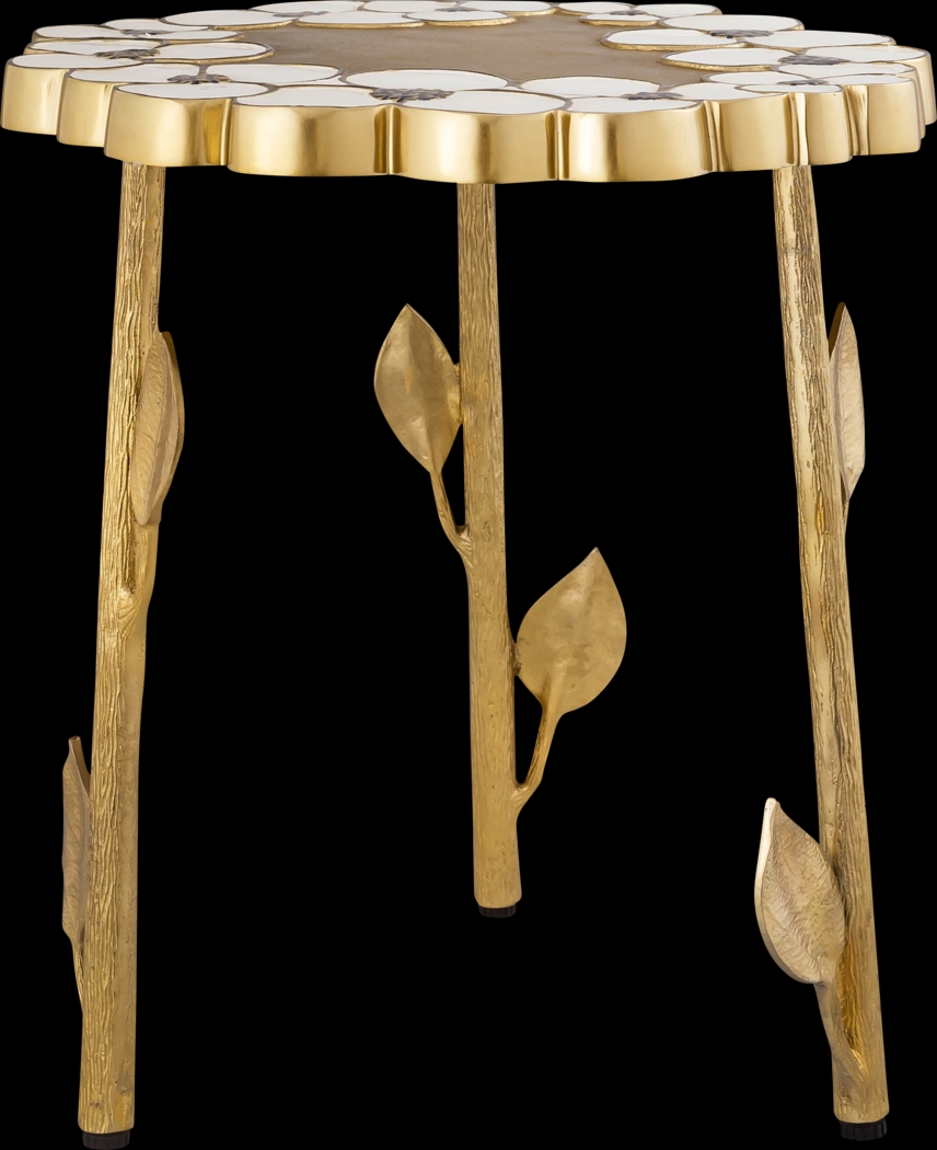 Flora Ann Brass Accent Table - Thumbnail - Image 4