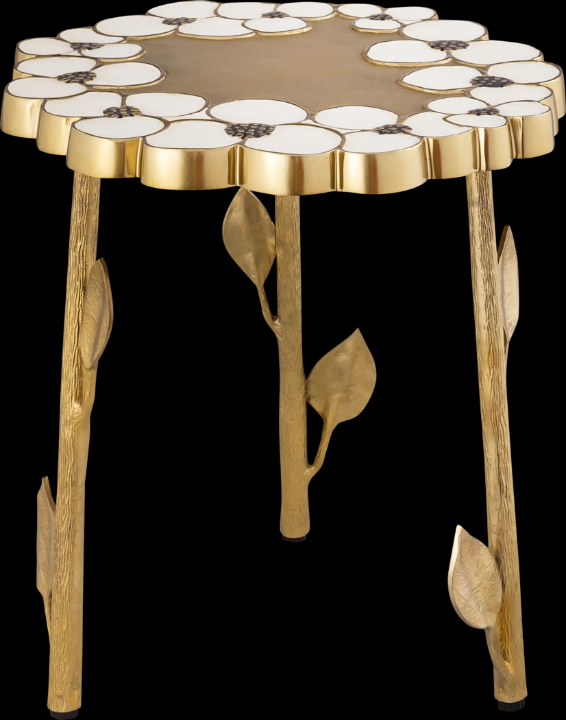 Flora Ann Brass Accent Table - Thumbnail - Image 1