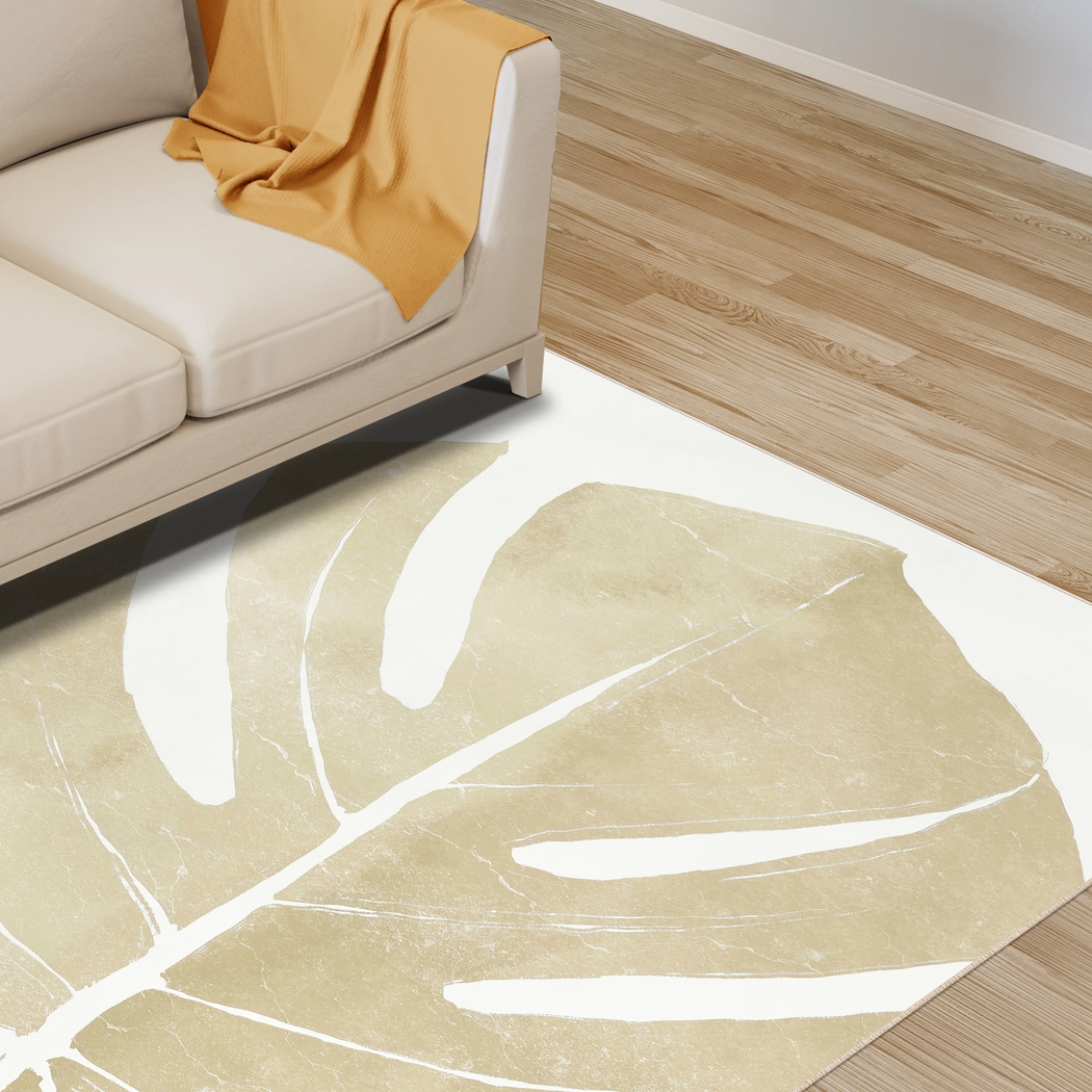 Floraison Sand 5' x 7'7 Rug - Thumbnail - Image 3