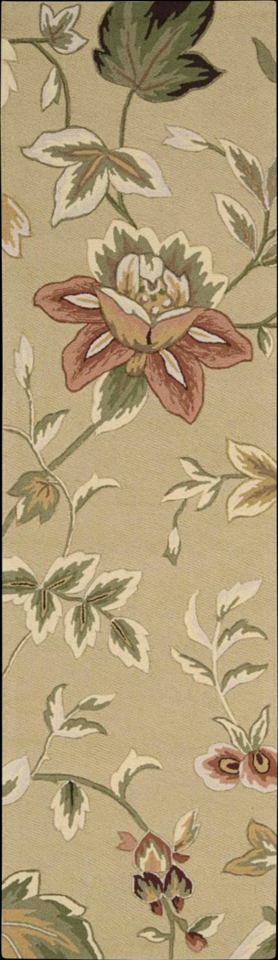 Floral Blooms Beige 2' x 8' Rug - Thumbnail - Image 1