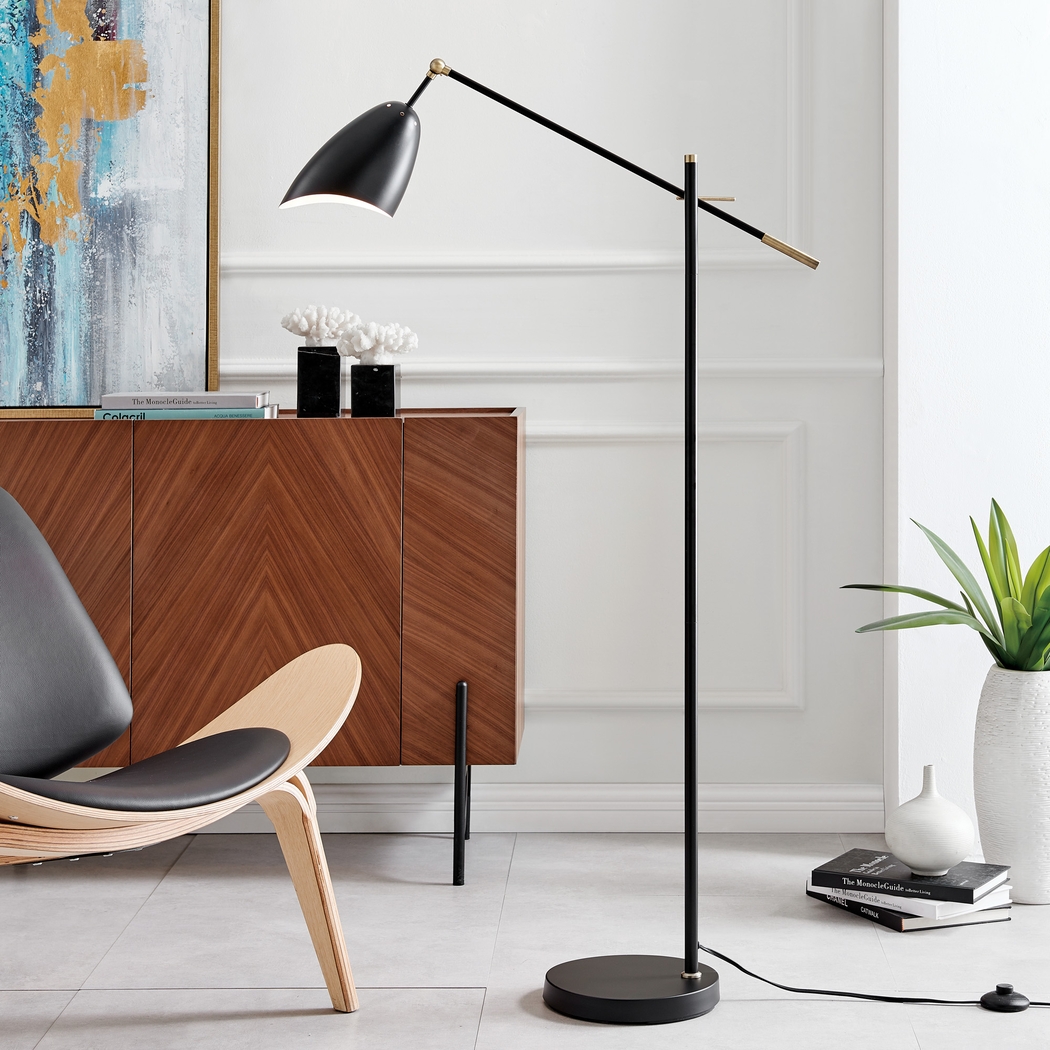 Florentine Court Black Floor Lamp - Thumbnail - Image 3
