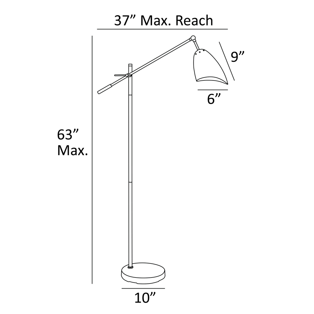 Florentine Court Black Floor Lamp - Thumbnail - Image 4