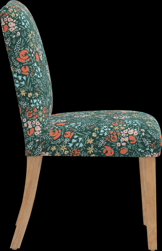 Florestina Green Side Chair - Thumbnail - Image 3
