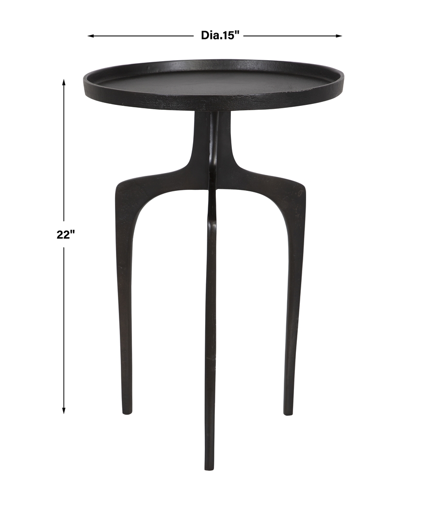 Florinan Dark Brown Accent Table - Thumbnail - Image 4
