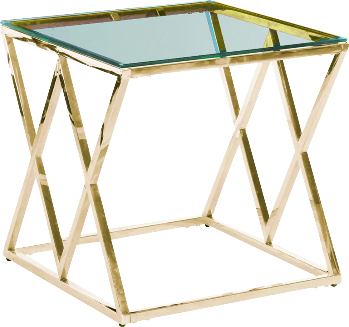 Florinda Gold End Table - Thumbnail - Image 1