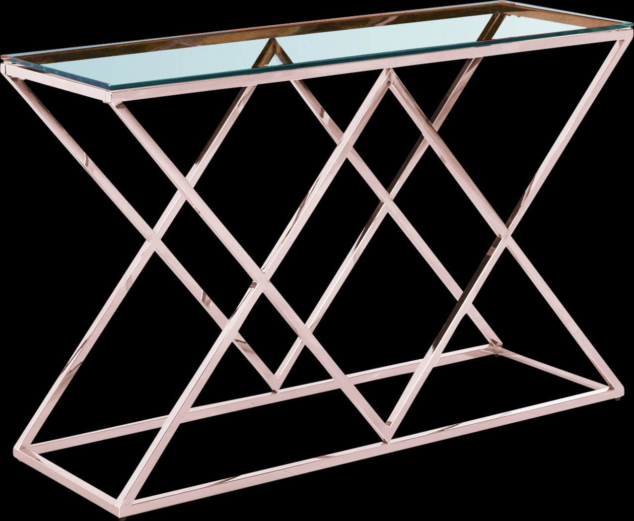 Florinda Gold Sofa Table - Thumbnail - Image 1