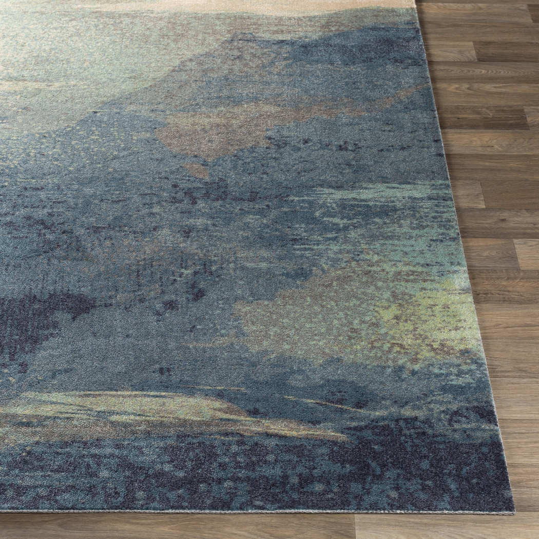 Florines Blue 4' x 6' Rug - Thumbnail - Image 5