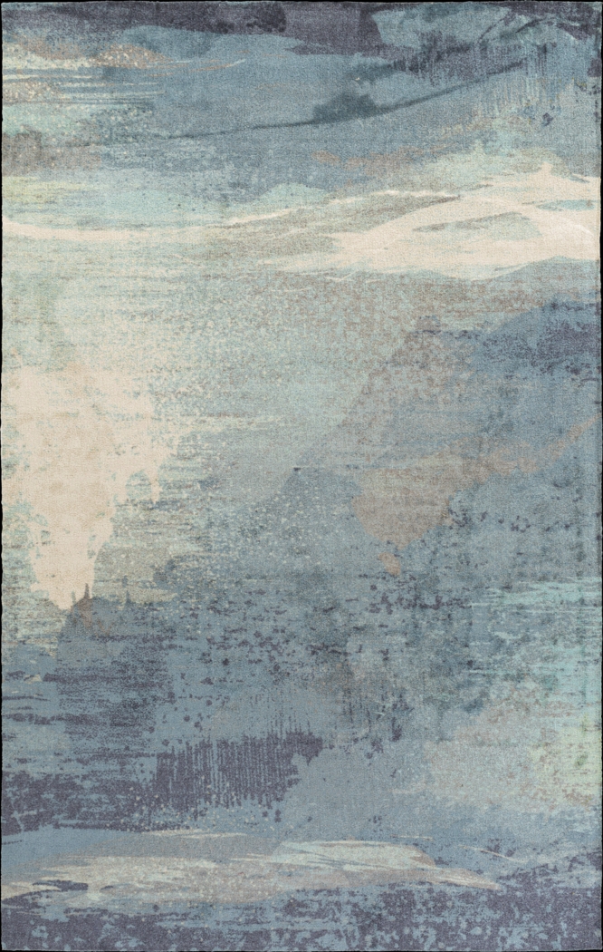 Florines Blue 6'7 x 9' Rug - Thumbnail - Image 1