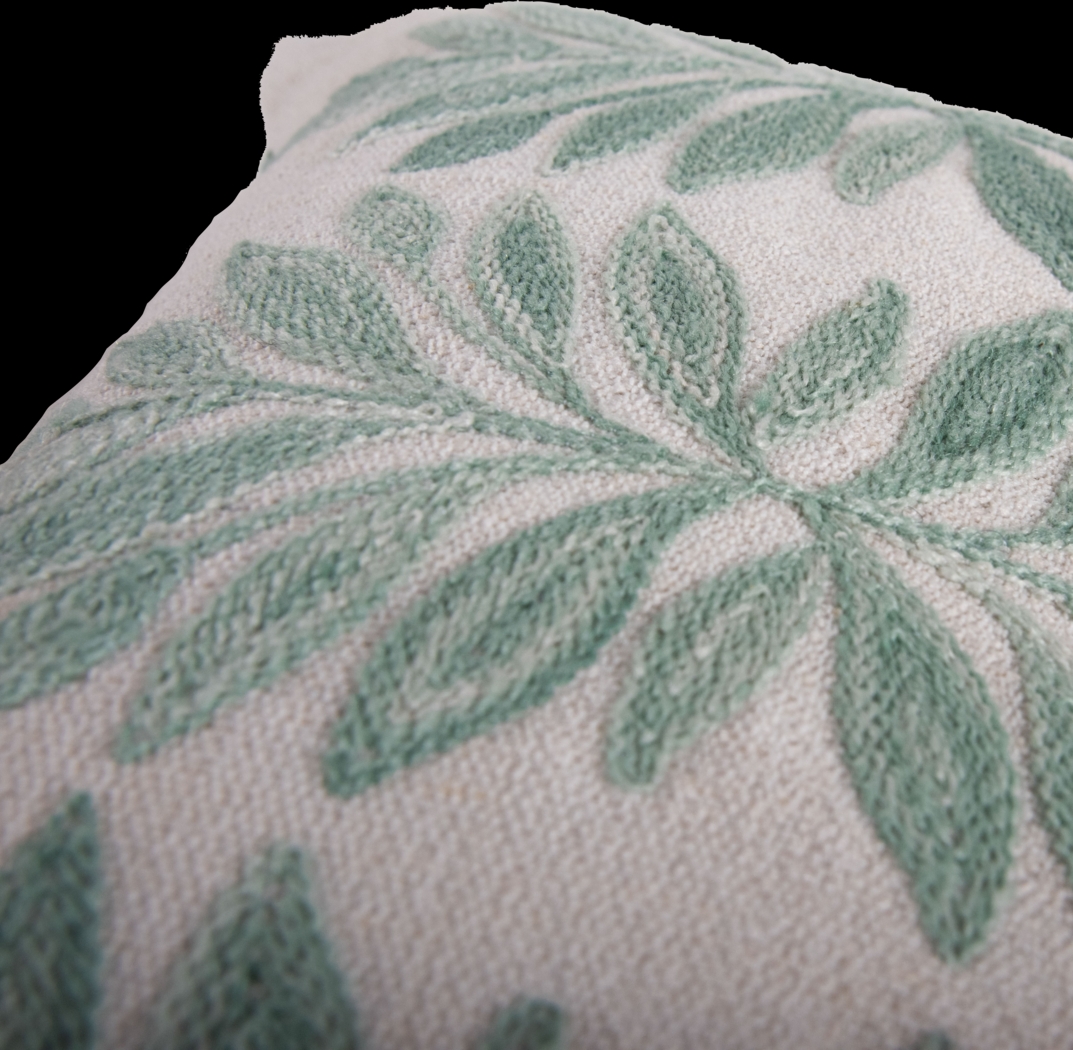 Floris Green Indoor/Outdoor Accent Pillow - Thumbnail - Image 5