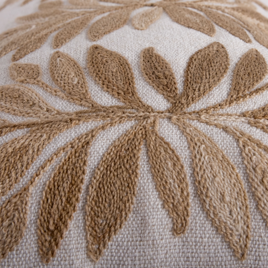 Floris Tan Indoor/Outdoor Accent Pillow - Thumbnail - Image 5