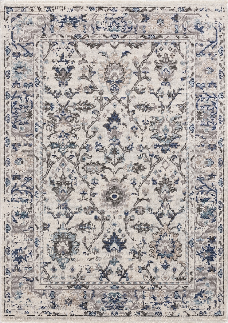 Florrie Silver 5' x 7'4 Rug - Thumbnail - Image 1