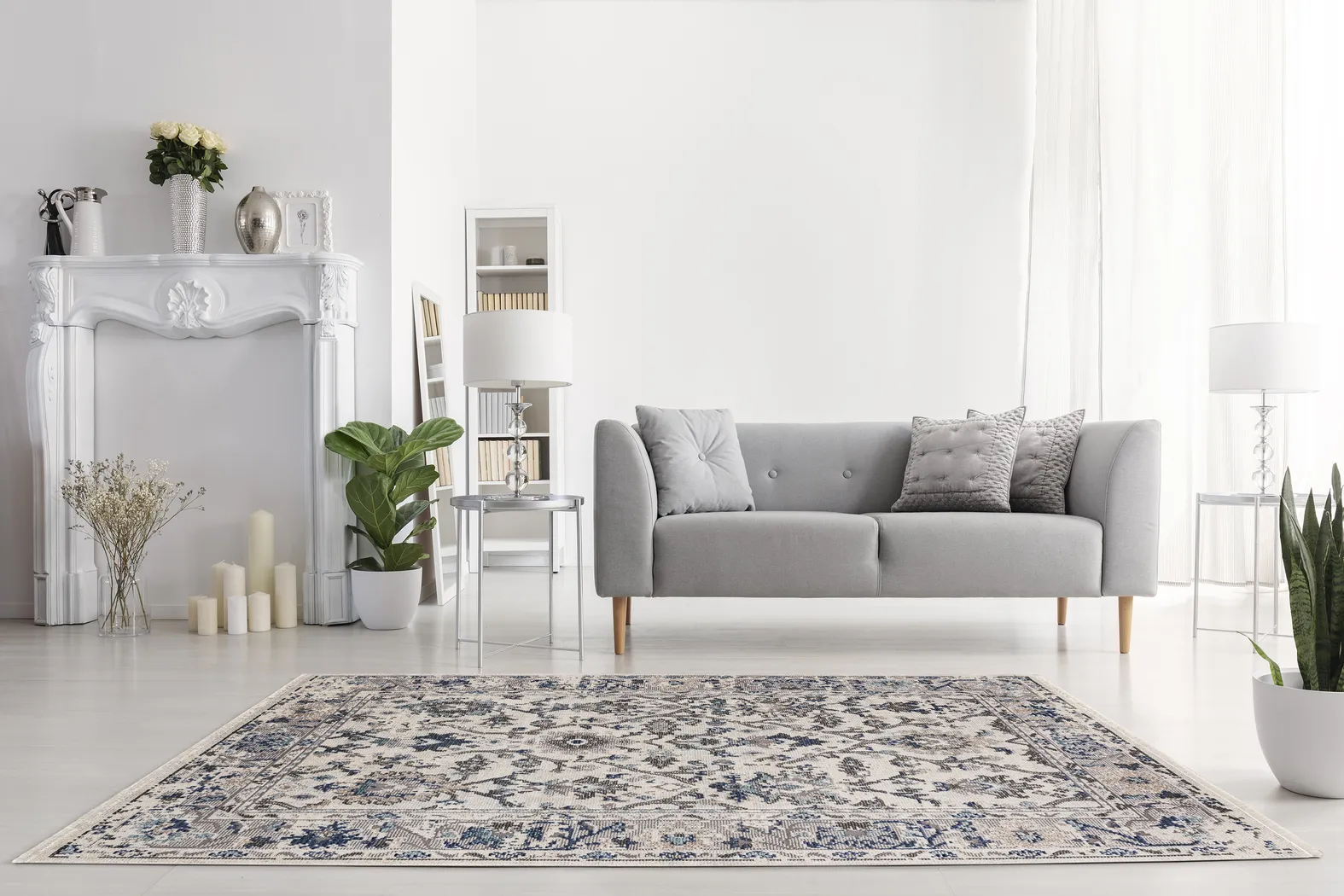 Florrie Silver 7'10 x 10' Rug - Thumbnail - Image 3