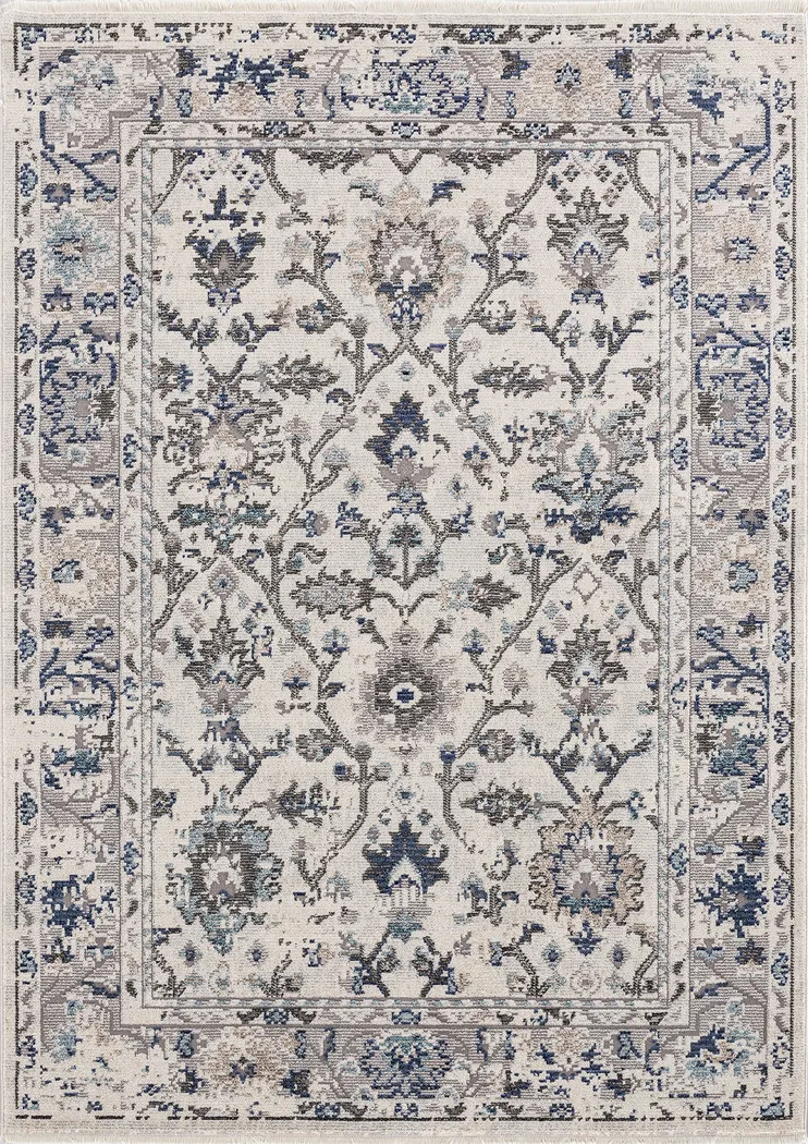 Florrie Silver 7'10 x 10' Rug - Thumbnail - Image 1