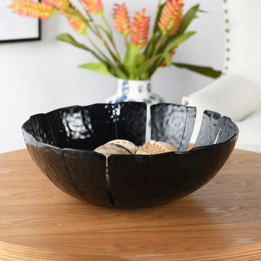 Floural Black Bowl - Thumbnail - Image 2