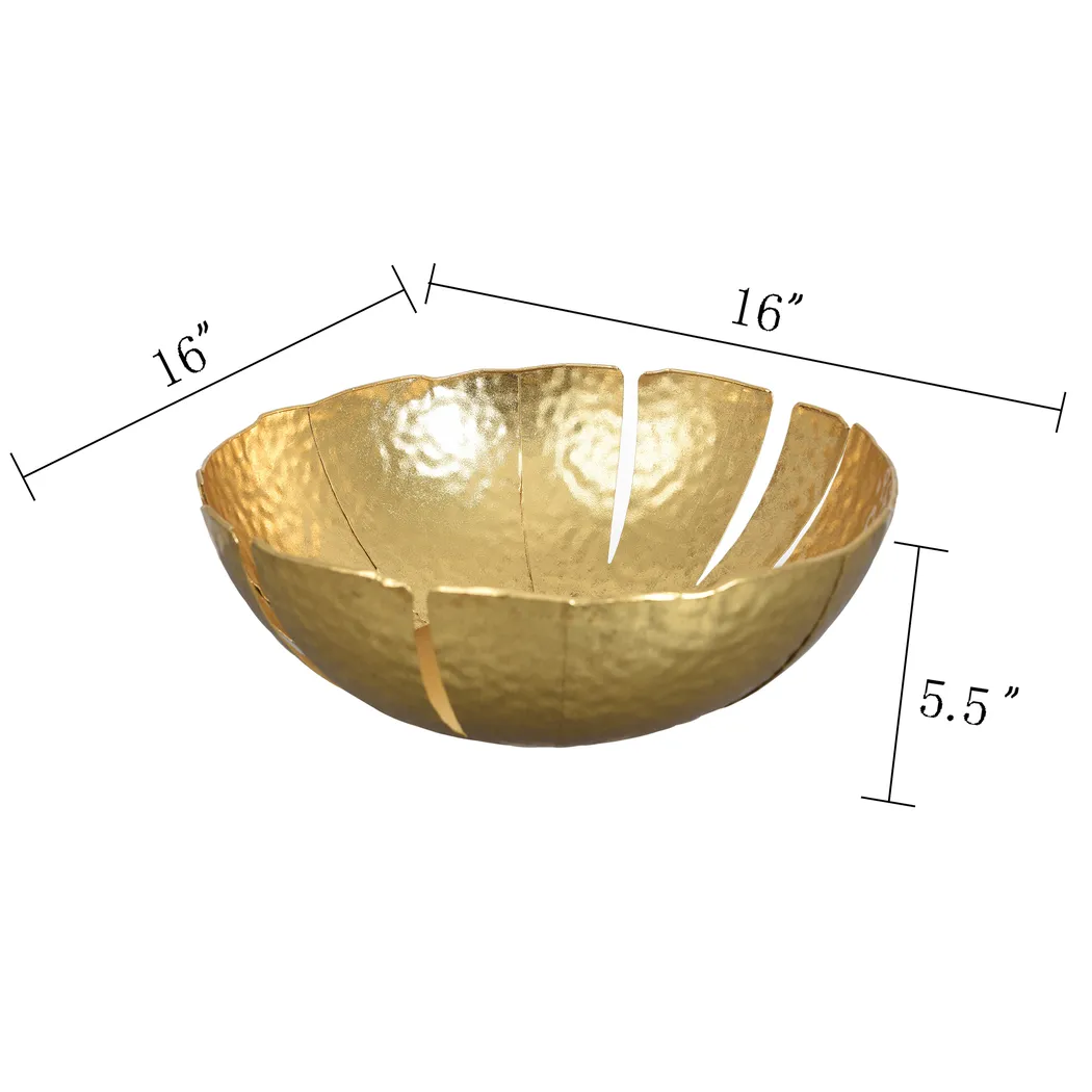 Floural Gold Bowl - Thumbnail - Image 3