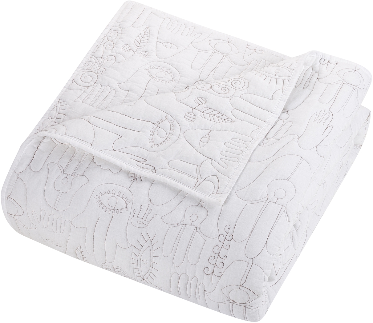 Flournoy White Full/Queen 3 Pc Quilt Set - Thumbnail - Image 7