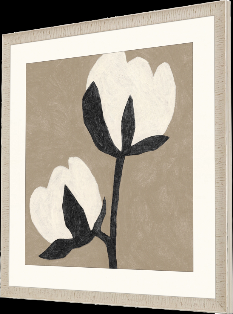 Flower Duet White Framed Artwork - Thumbnail - Image 3