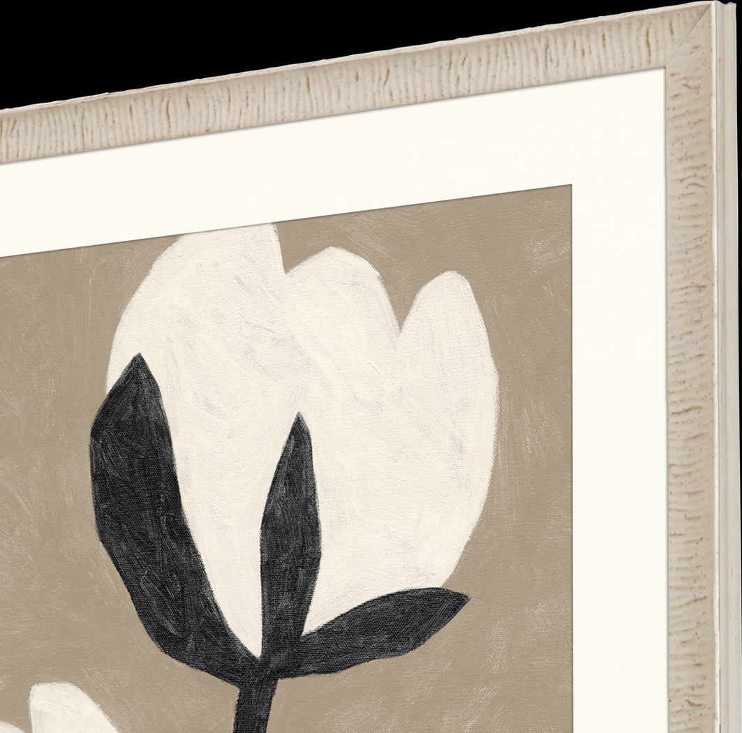 Flower Duet White Framed Artwork - Thumbnail - Image 4