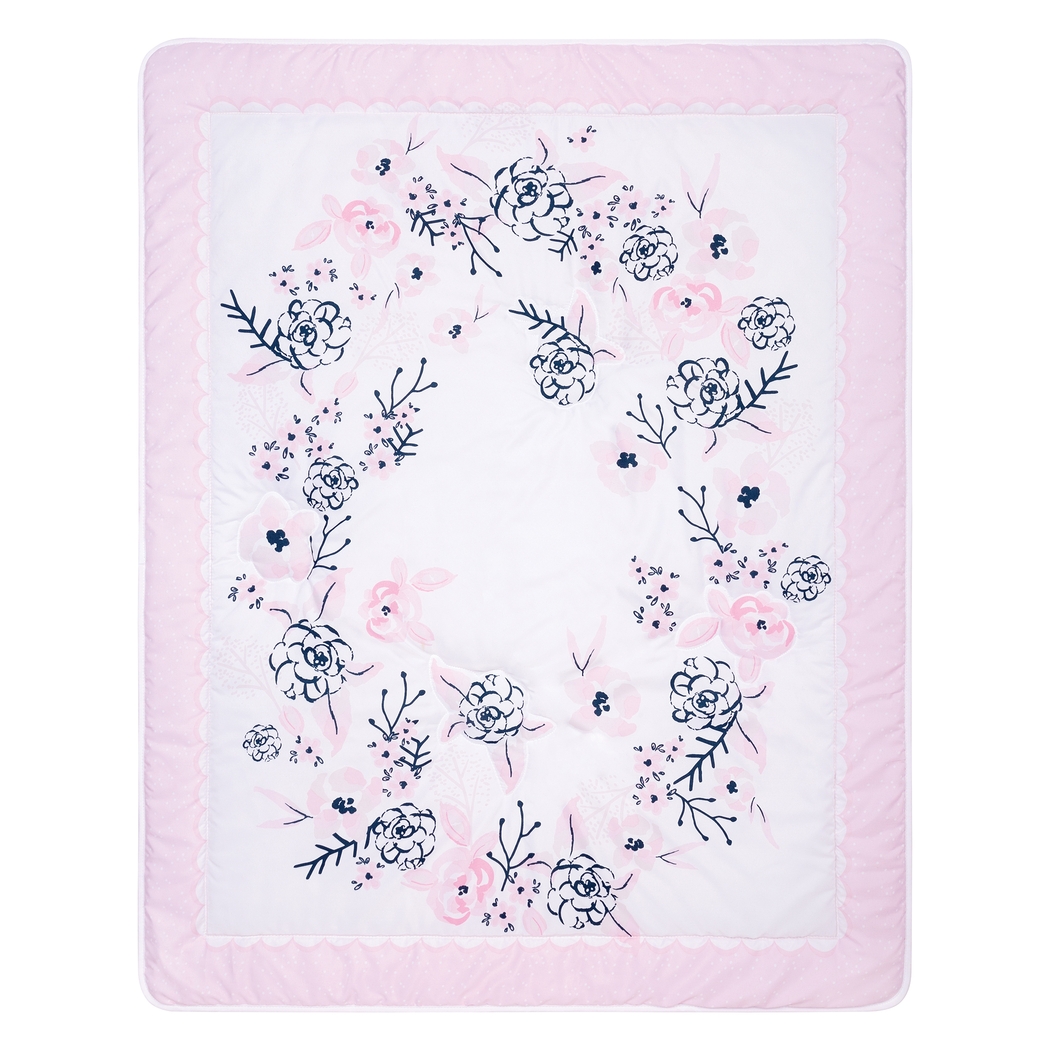 Flower Fantasy White 4 Pc Baby Bedding Set - Thumbnail - Image 5