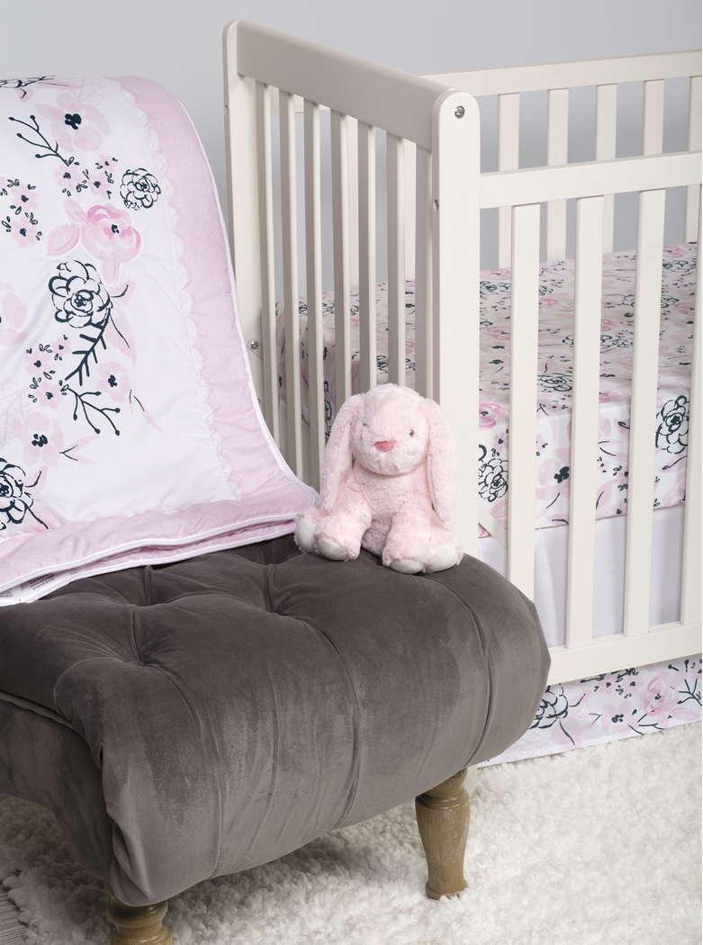 Flower Fantasy White 4 Pc Baby Bedding Set - Thumbnail - Image 9