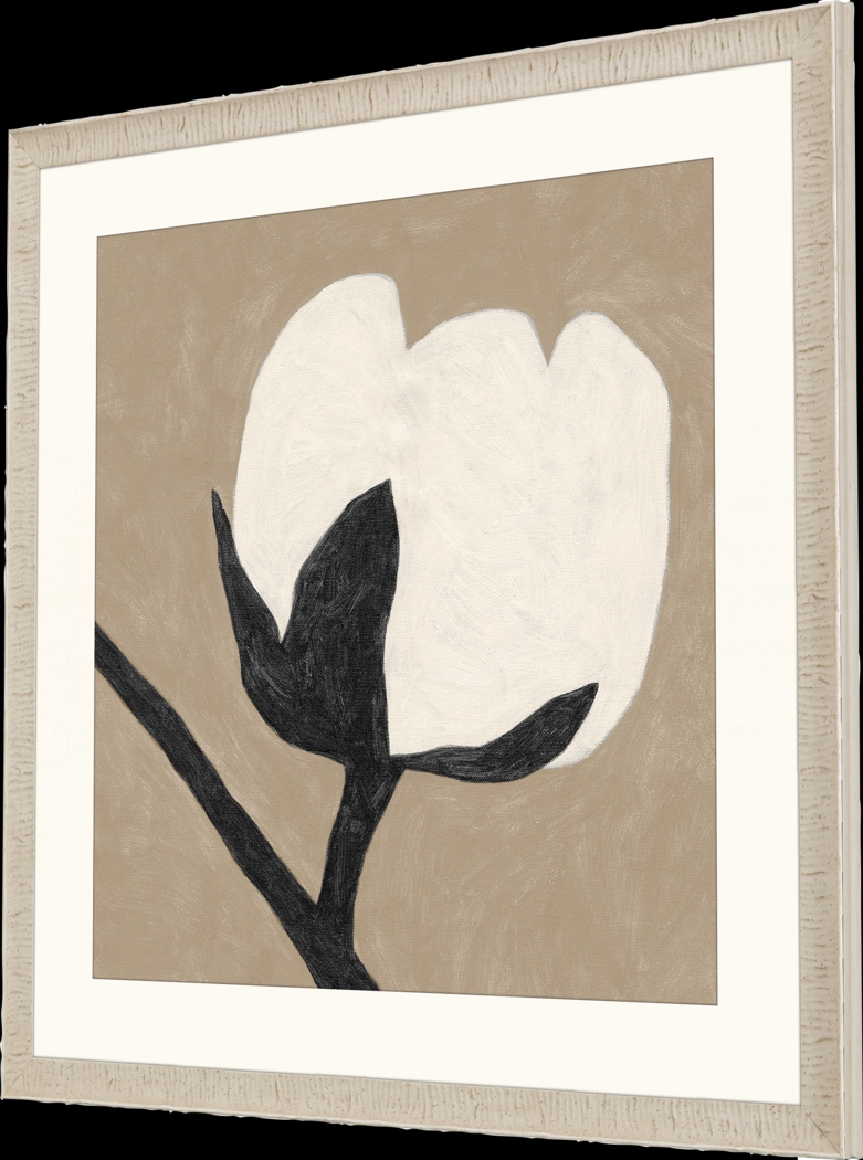 Flower Solo White Framed Artwork - Thumbnail - Image 3