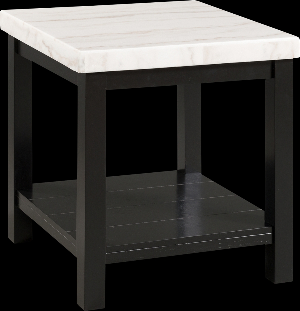 Flowerbank White End Table - Thumbnail - Image 1