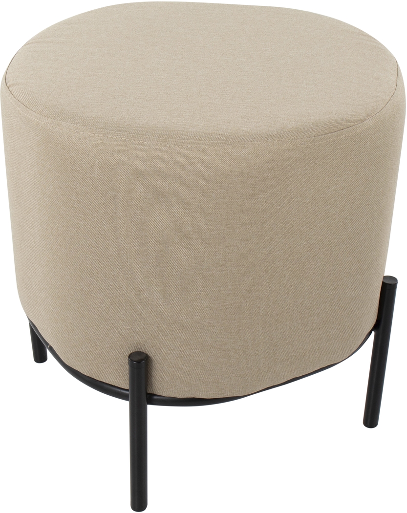 Flowerdale Beige Accent Ottoman - Thumbnail - Image 5