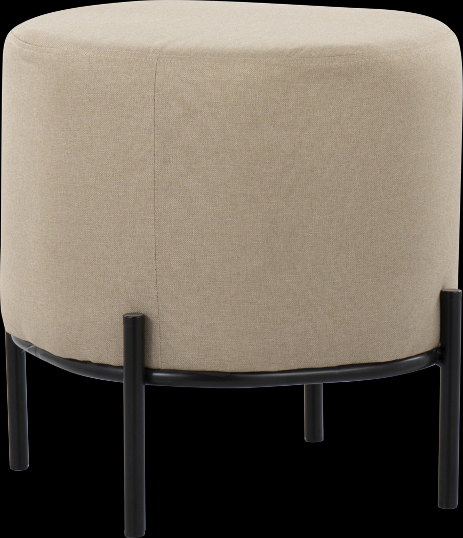 Flowerdale Beige Accent Ottoman - Thumbnail - Image 1