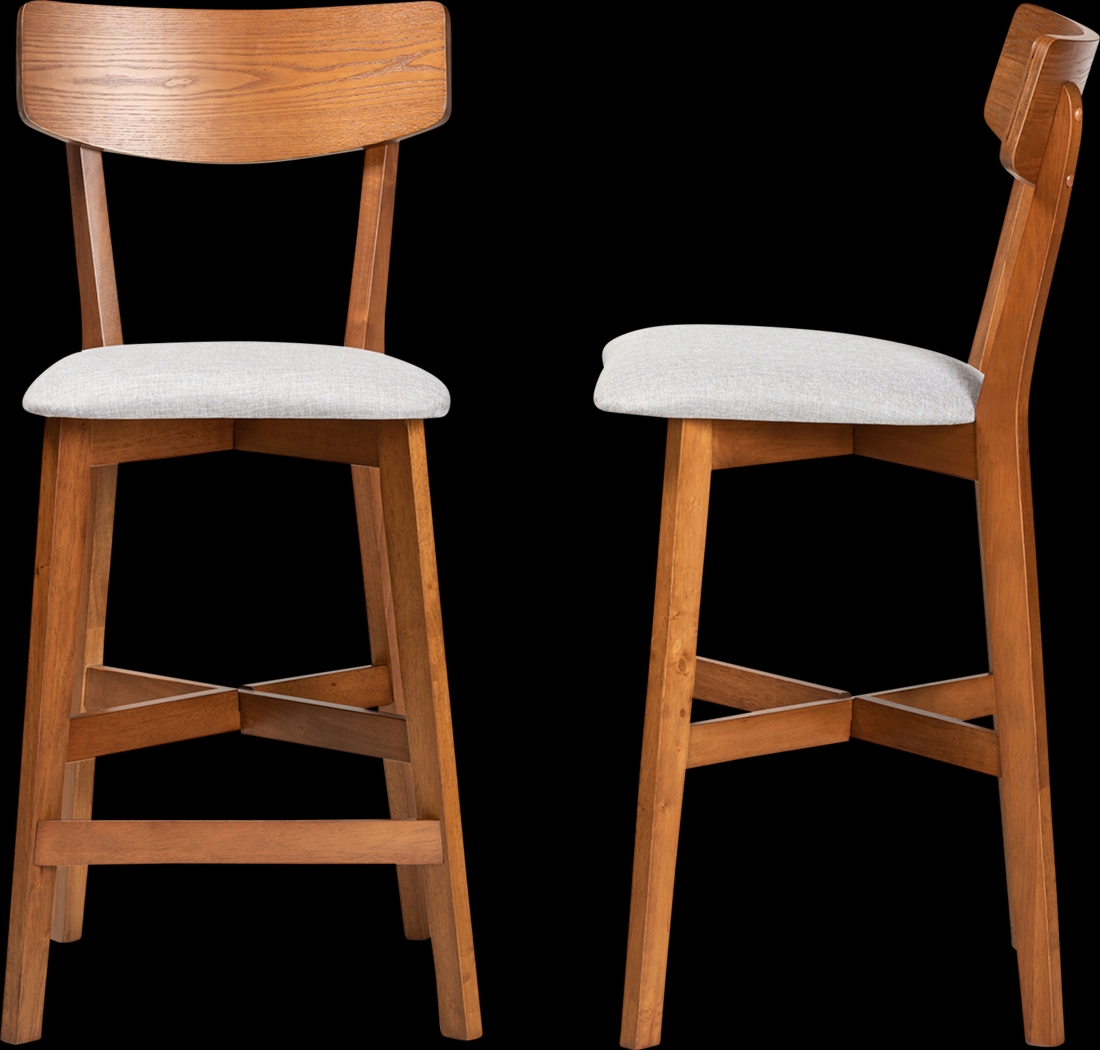 Flowertown Gray Counter Height Stool, Set of 2 - Thumbnail - Image 3