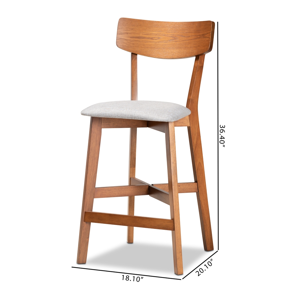 Flowertown Gray Counter Height Stool, Set of 2 - Thumbnail - Image 8