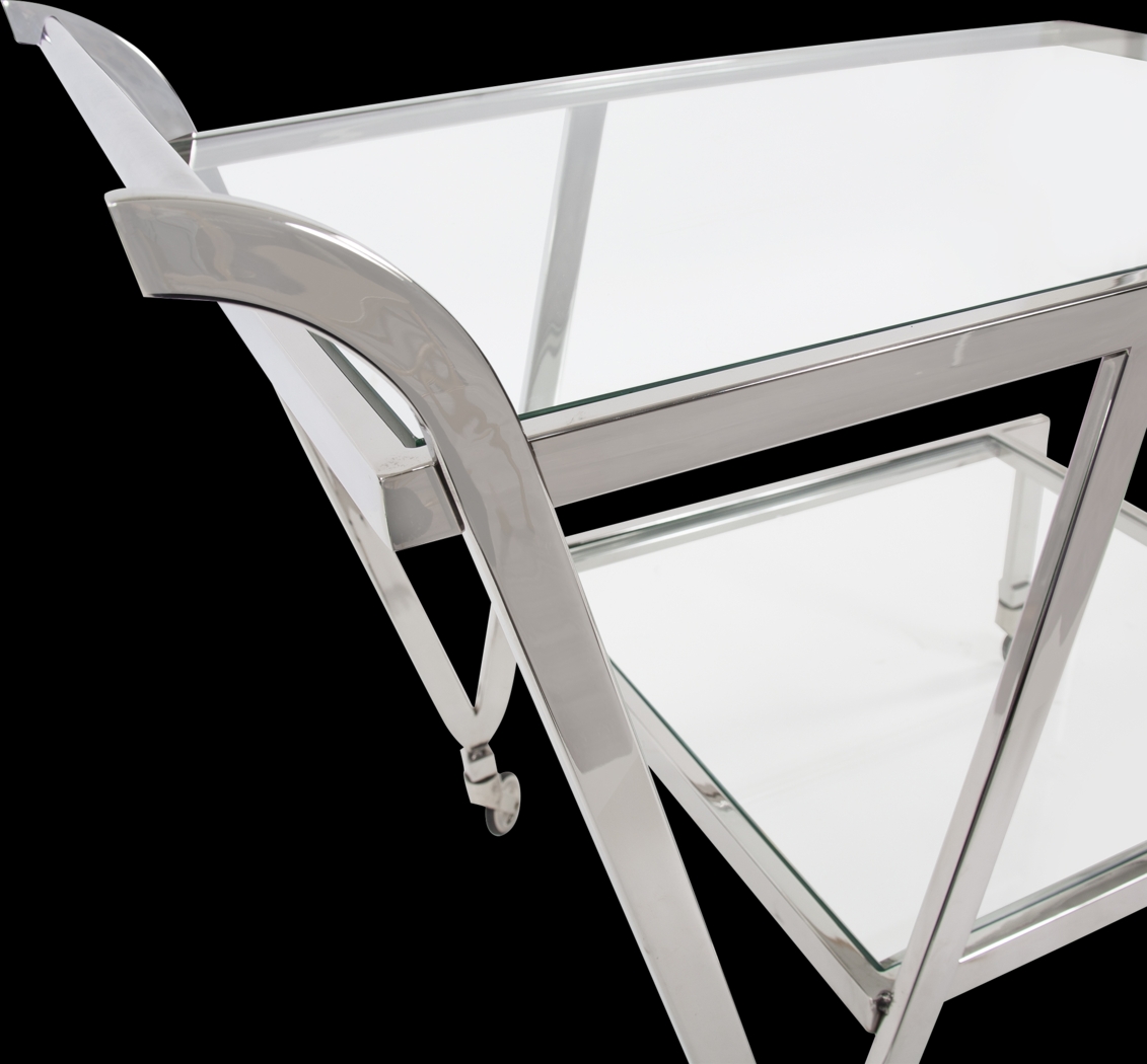 Flowertuft Gray Bar Cart - Thumbnail - Image 3