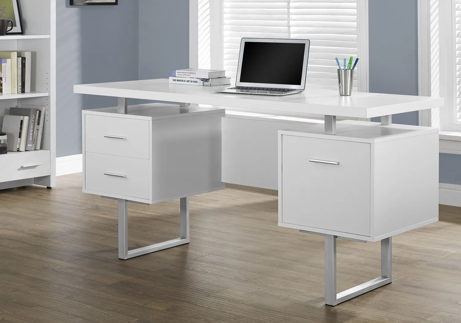 Flowerwheels White Desk - Thumbnail - Image 2