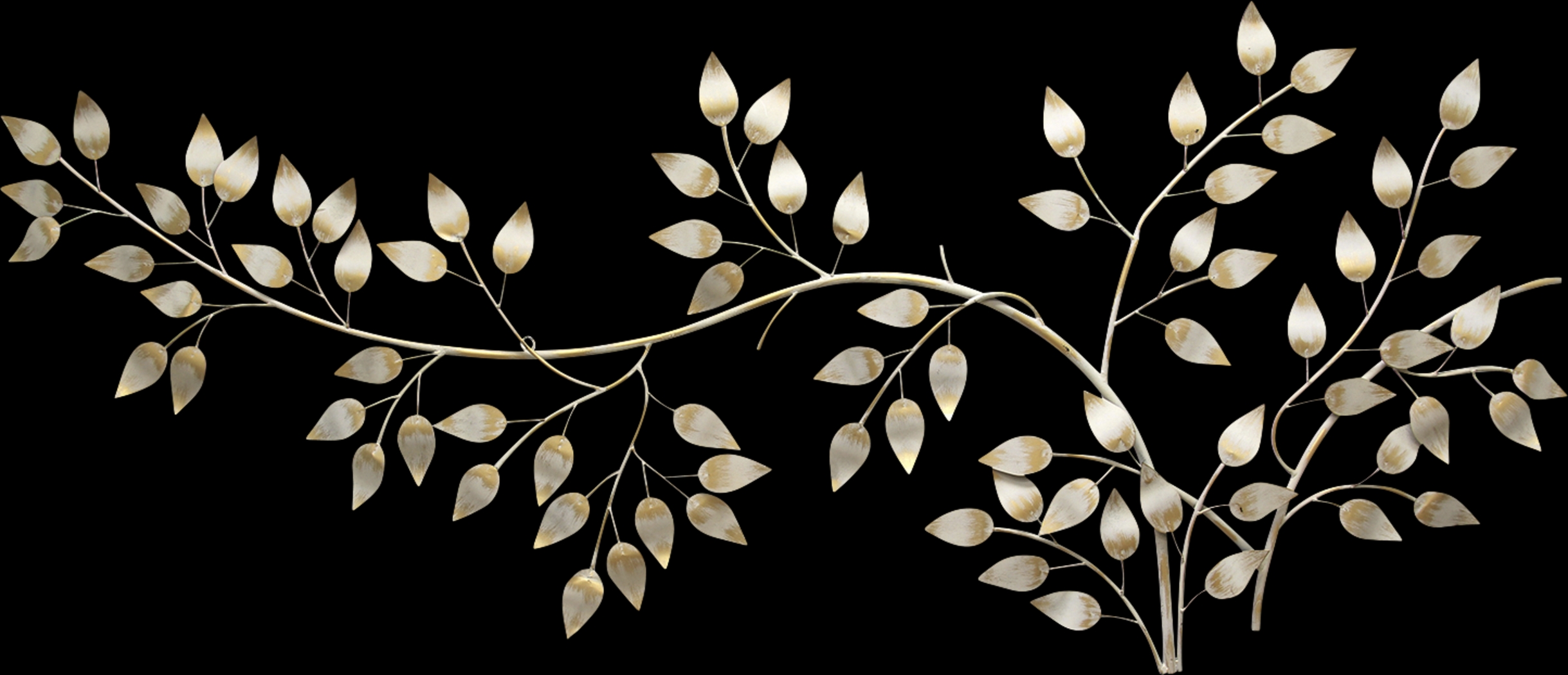Flowing Leaves Gold Wall Decor - Thumbnail - Image 1