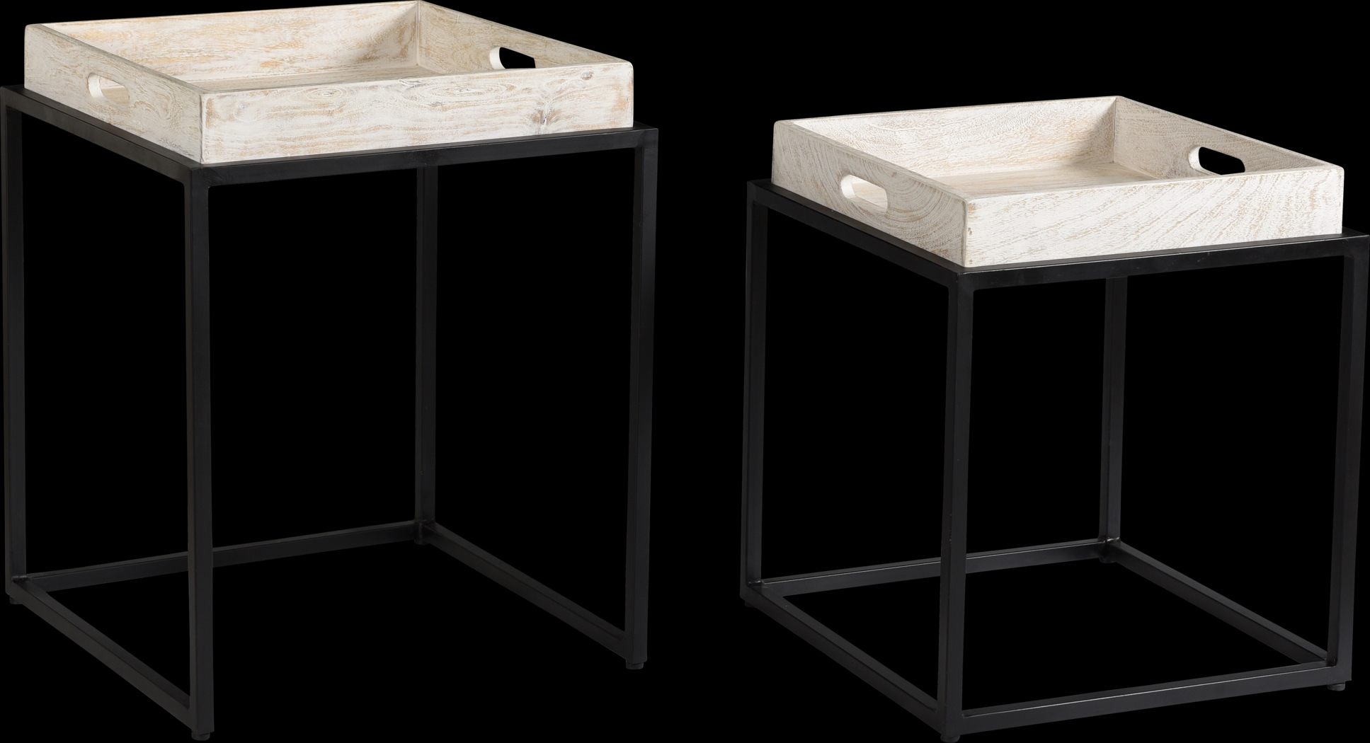 Floynell White Nesting Tables, Set of 2 - Thumbnail - Image 3