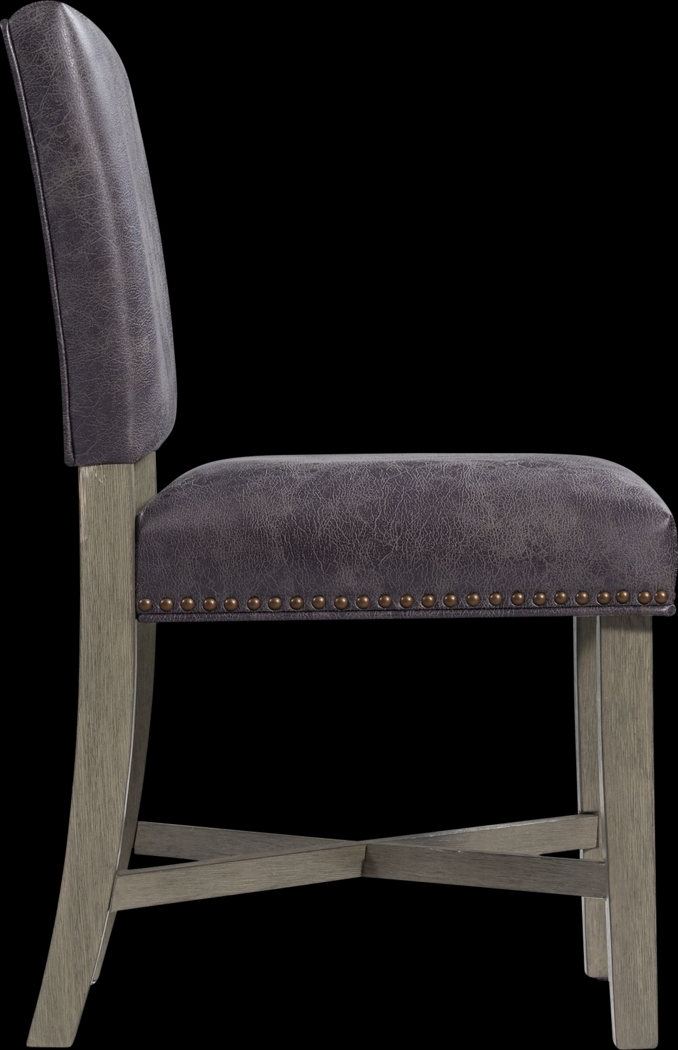 Flucords Gray Side Chair, Set of 2 - Thumbnail - Image 3