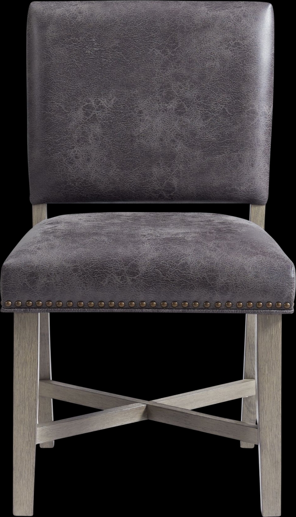 Flucords Gray Side Chair, Set of 2 - Thumbnail - Image 5