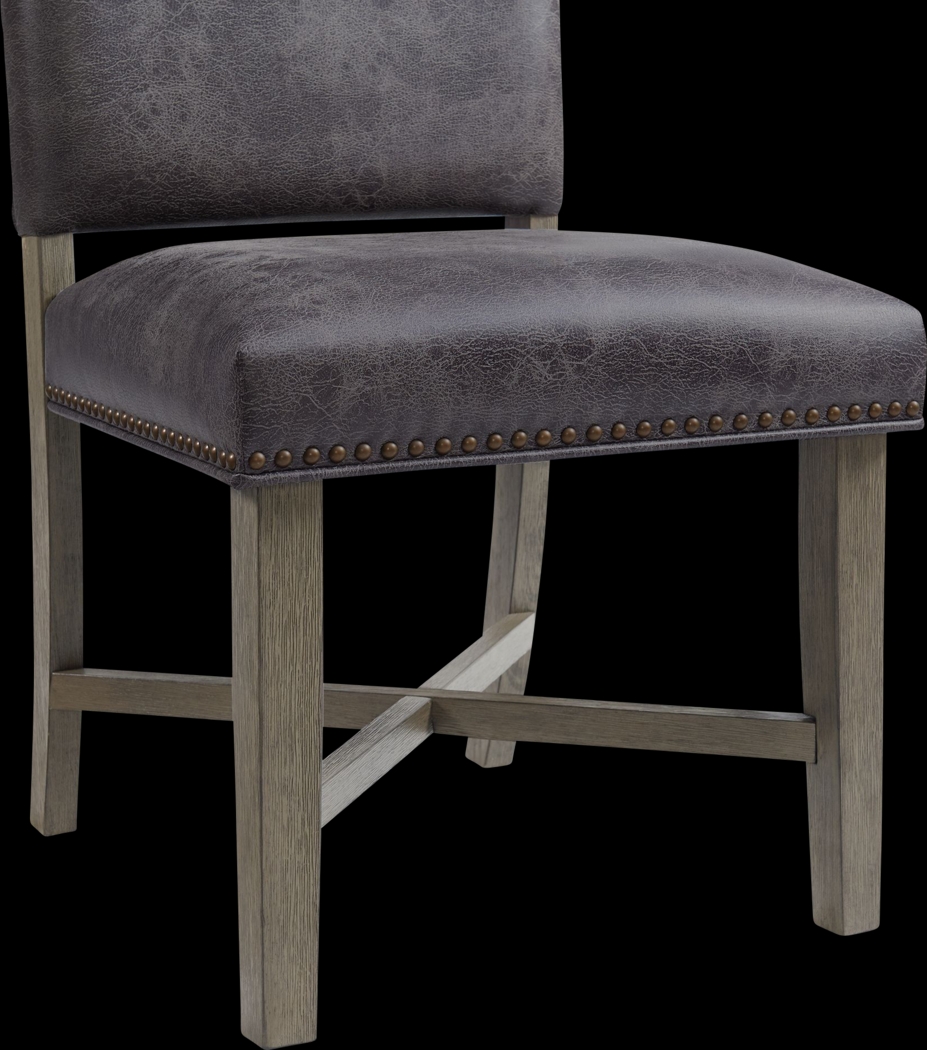 Flucords Gray Side Chair, Set of 2 - Thumbnail - Image 7