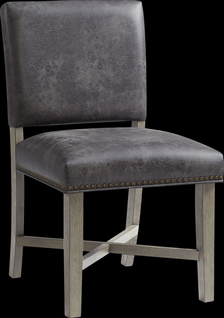 Flucords Gray Side Chair, Set of 2 - Thumbnail - Image 10