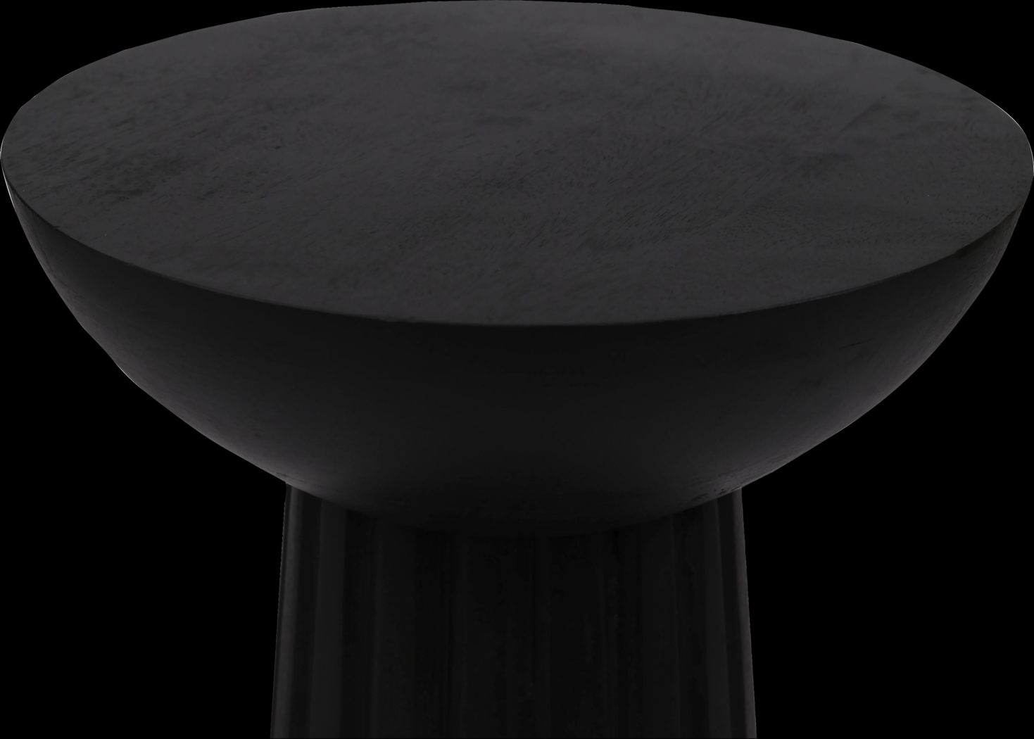 Flute Ridge Black Accent Table - Thumbnail - Image 4
