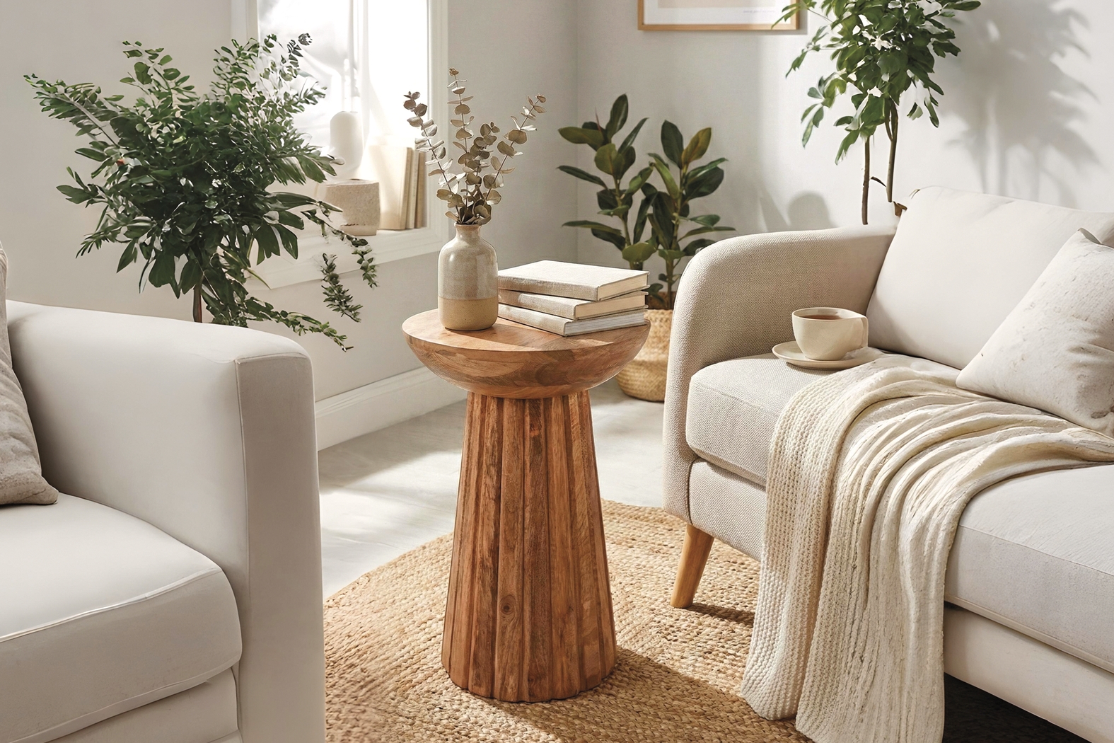 Flute Ridge Natural Accent Table - Thumbnail - Image 2
