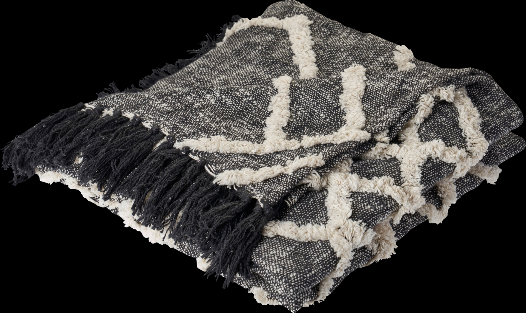 Fluxarts Black Throw Blanket - Thumbnail - Image 3