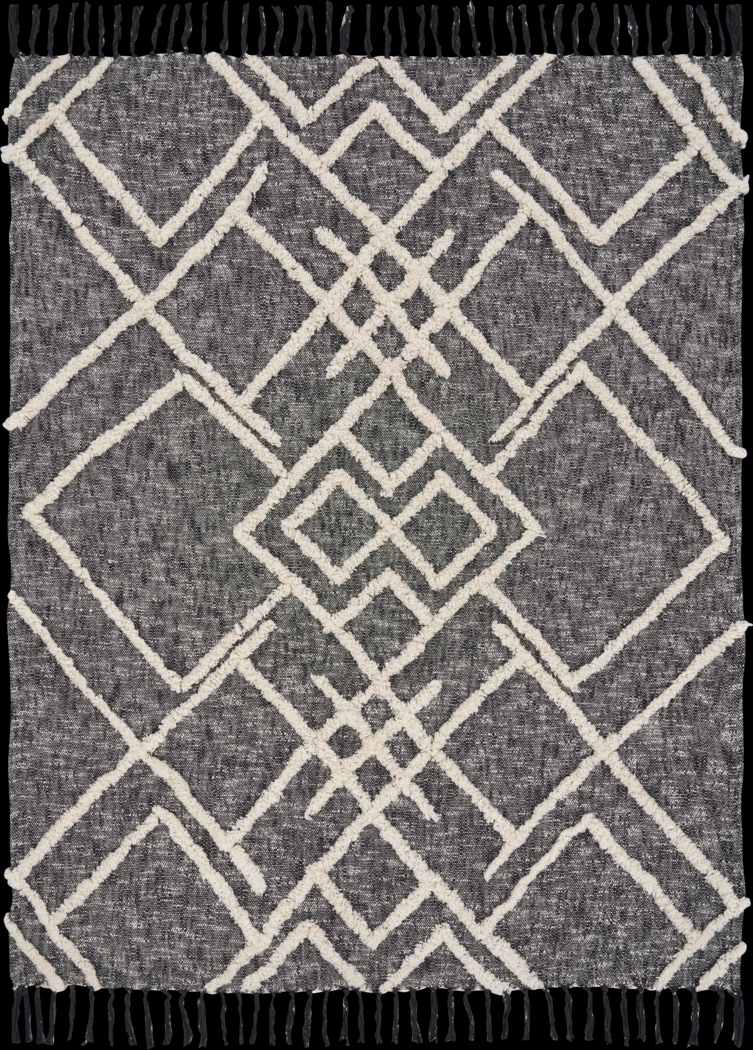 Fluxarts Black Throw Blanket - Thumbnail - Image 1