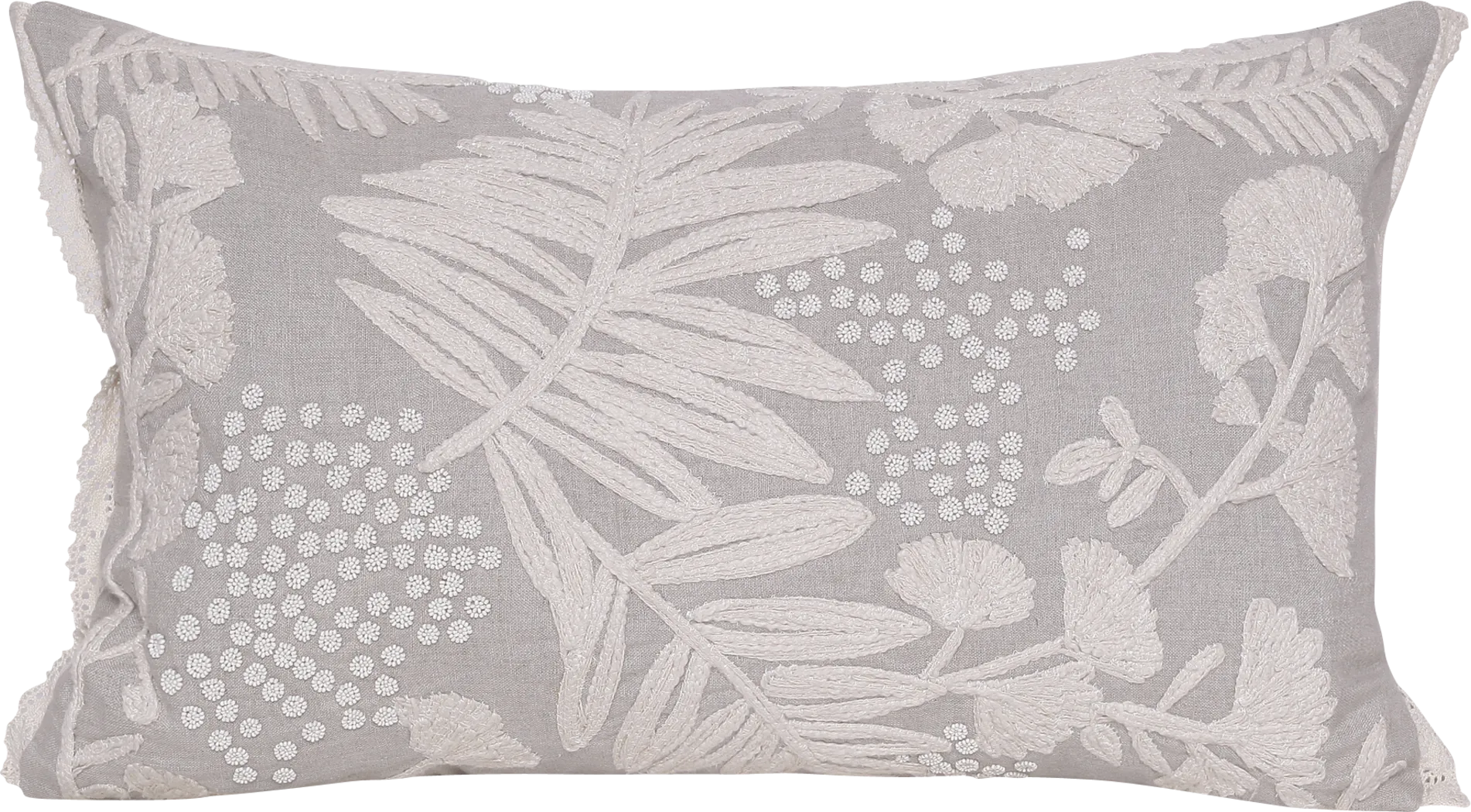 Fluxroot Beige Lumbar Pillow - Thumbnail - Image 1