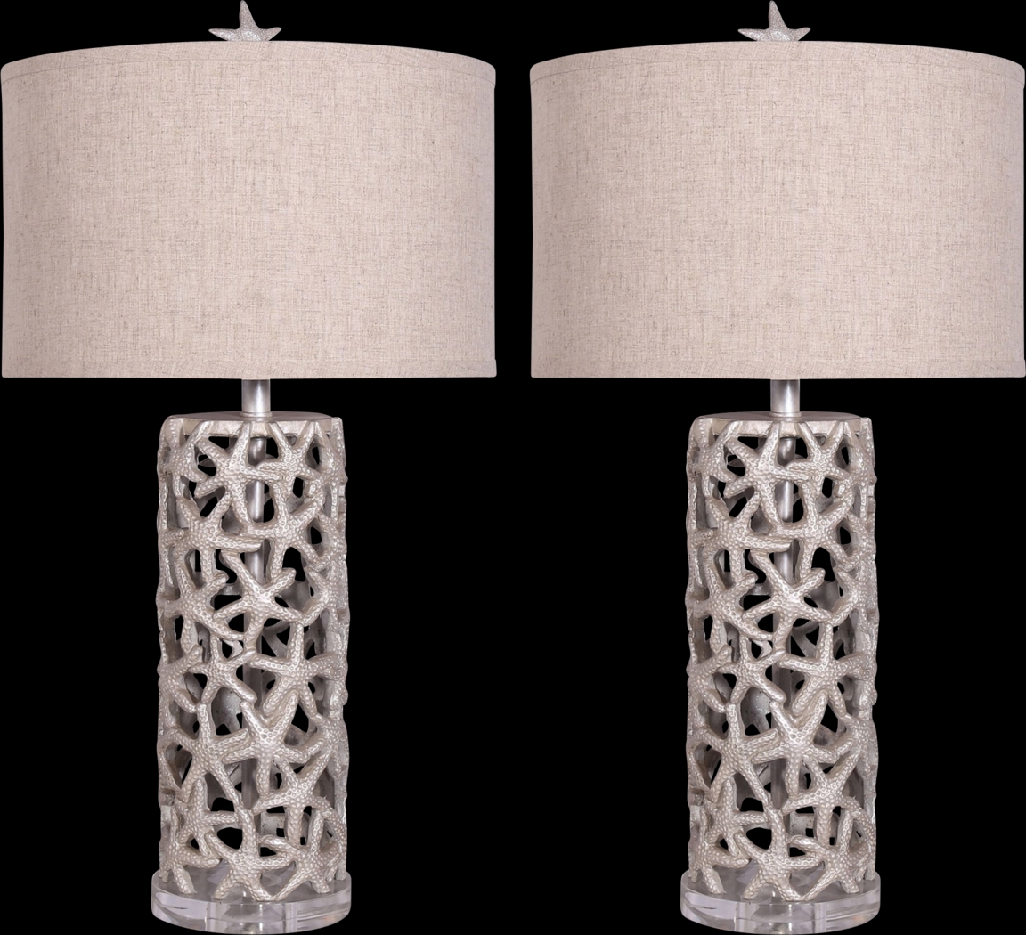 Flyatt Island Beige Table Lamps, Set of 2 - Thumbnail - Image 1