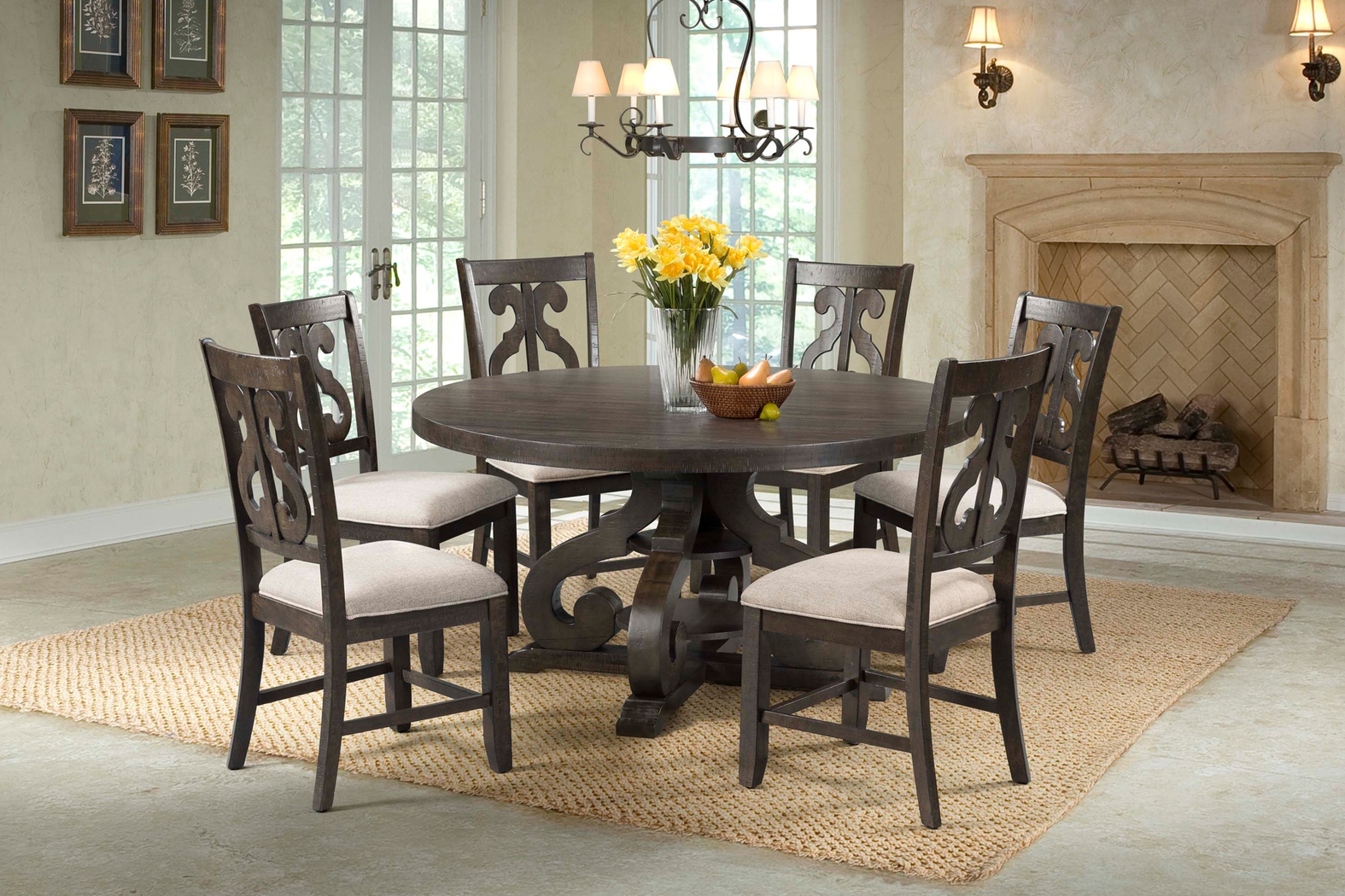 Foalgarth Brown Side Chair Set - Thumbnail - Image 2